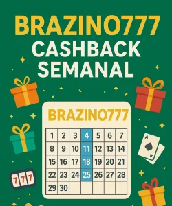 Brazino777 cashback semanal calendário bônus cassino